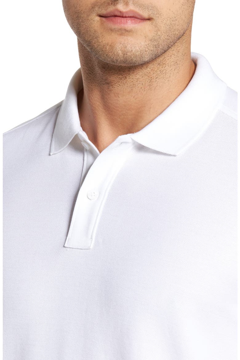 Regular Fit Piqué Polo, Alternate, color, WHITE