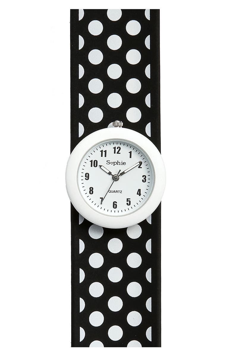 Titanium Polka Dot Slap Watch, Main, color, 