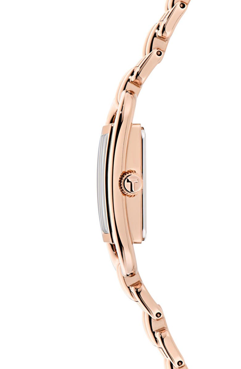 Ted Baker Iconic Bracelet Watch, 17mm x 8mm, Alternate, color, Rose Gold-Tone