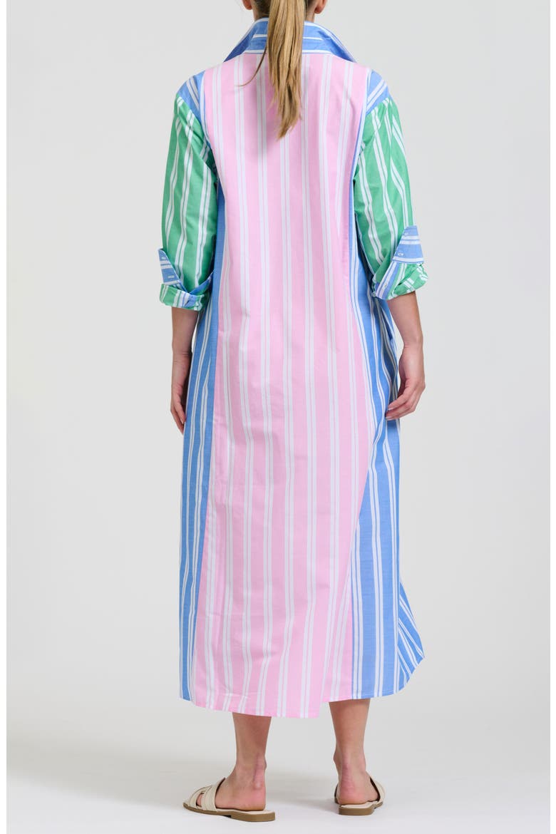 Bijou Cotton Shirtdress, Alternate, color, STRIPE COMBO