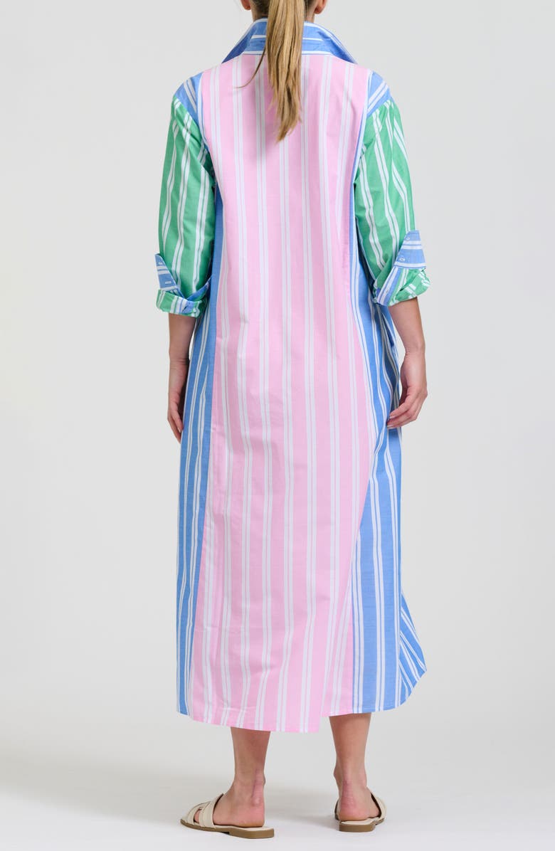 SHIRTY Bijou Cotton Shirtdress, Alternate, color, Stripe Combo