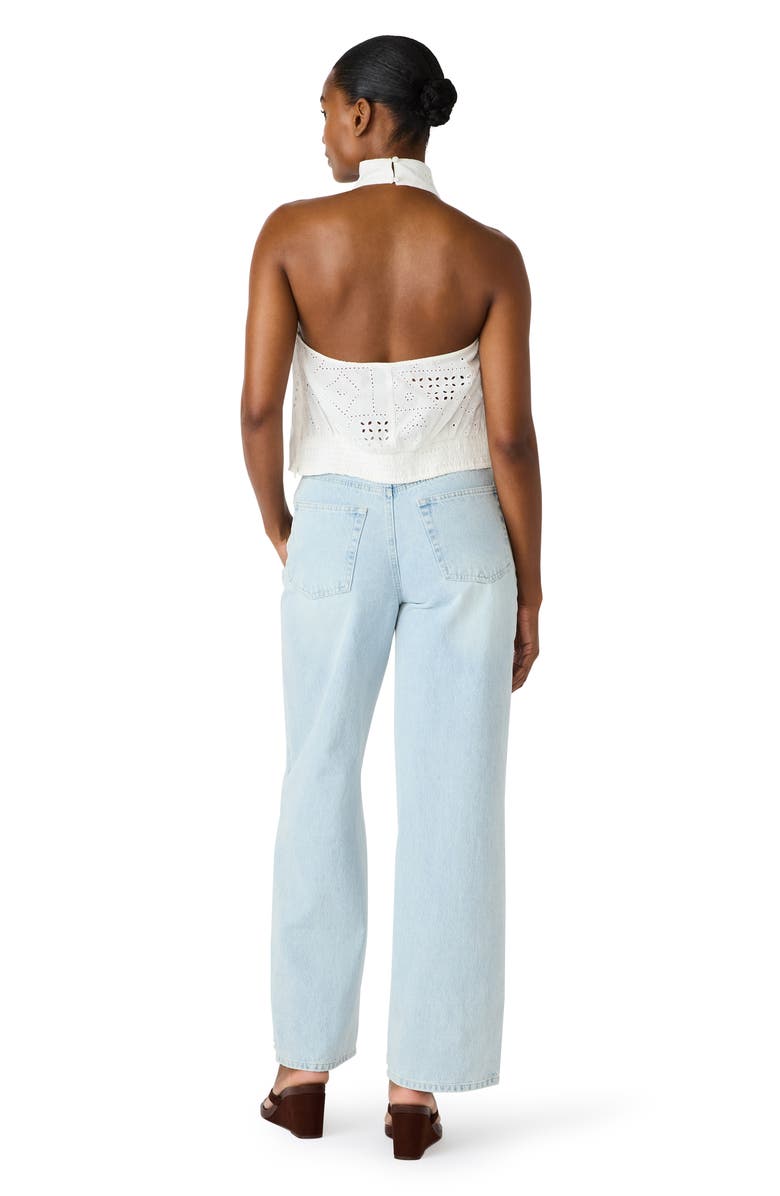 Steve Madden Sydnee Beaded Straight Leg Jeans, Alternate, color, Sulphur Spring