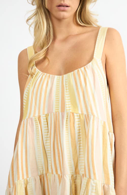 Viens Avec Moi Linen Blend Babydoll Mini Sundress