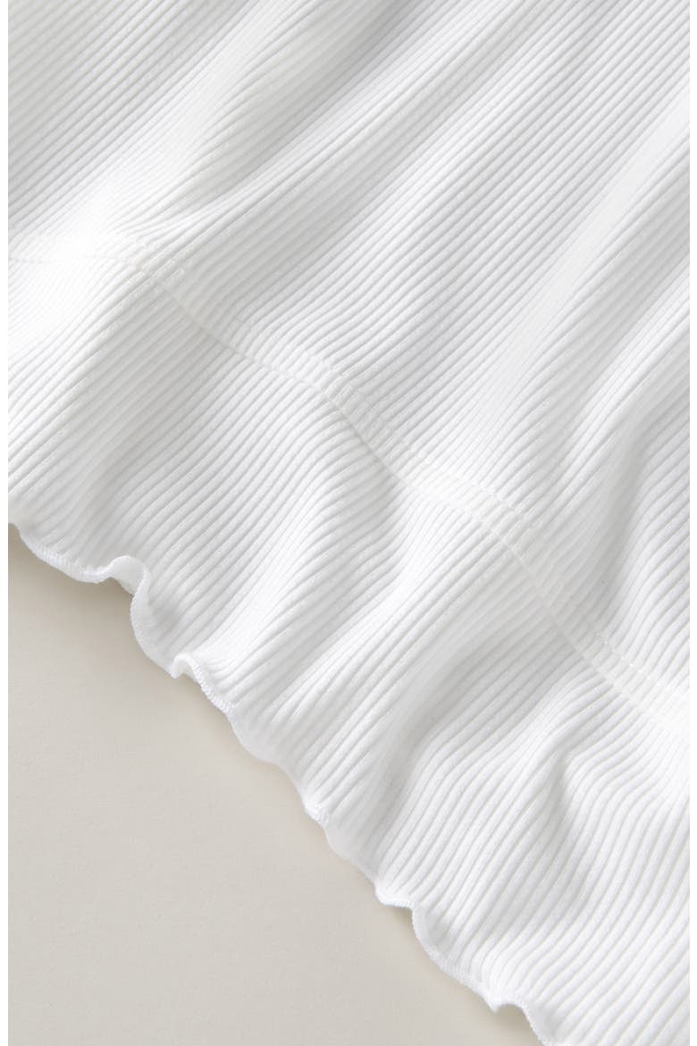 Kids' Grace Long Sleeve Rib T-Shirt, Alternate, color, WHITE