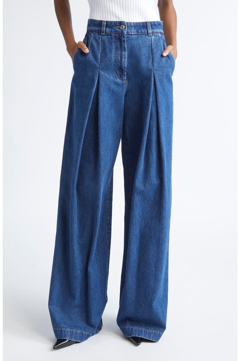 Denim Flare Leg Jeans, Main, color, S9001 BLUE