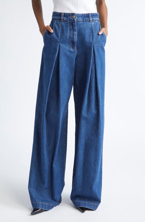 Denim Flare Leg Jeans