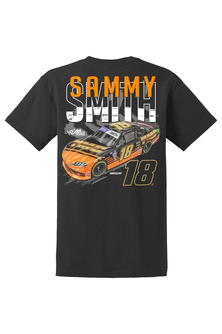 Men's Joe Gibbs Racing Team Collection Black Sammy Smith TMC Car T-Shirt, Alternate, color, Black
