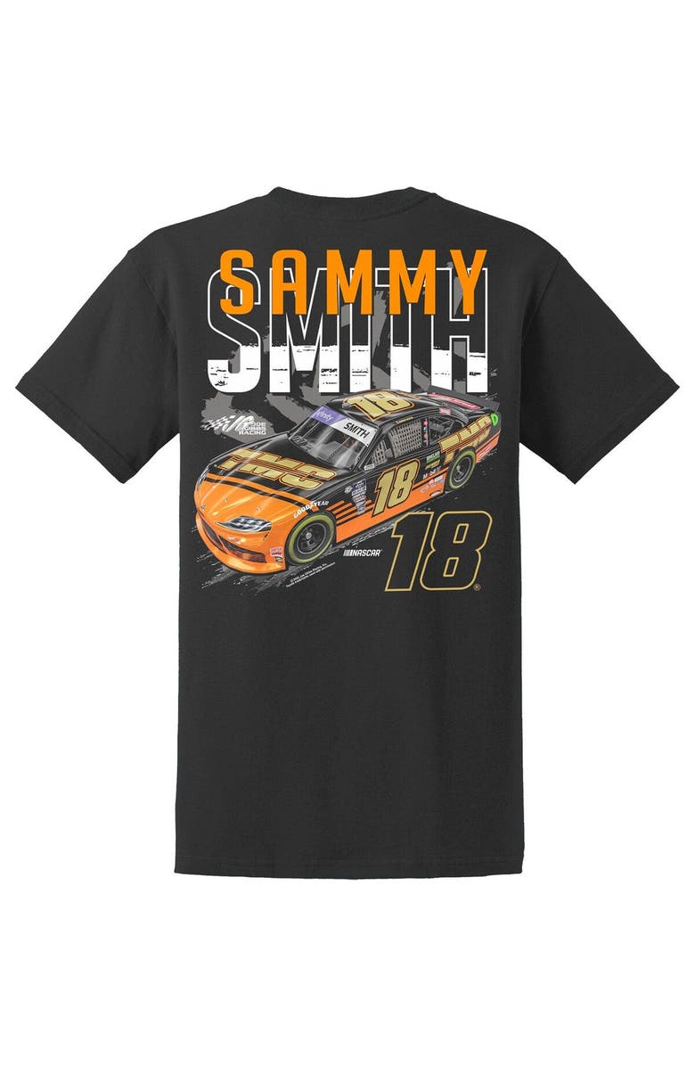 JOE GIBBS RACING TEAM COLLECTION Men's Joe Gibbs Racing Team Collection Black Sammy Smith TMC Car T-Shirt, Alternate, color, Black