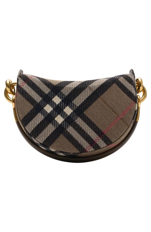 Burberry Bridle Check Clutch In Brown