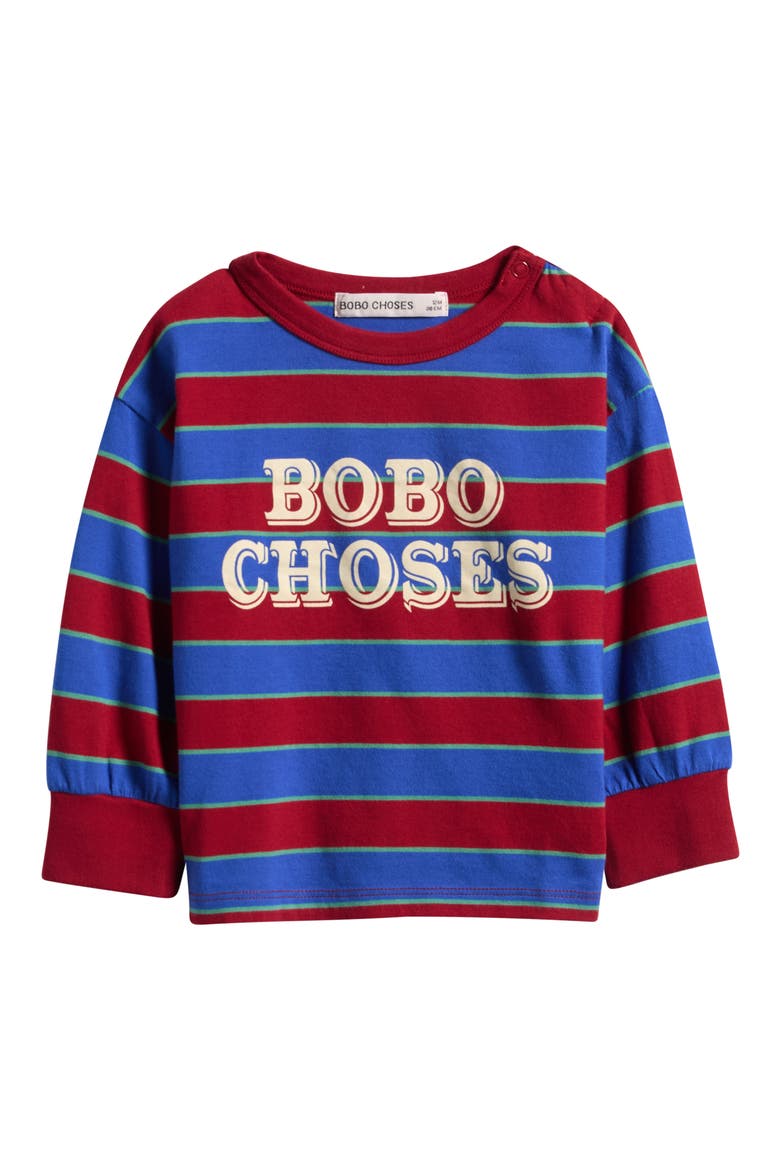 Kids' Embossed Stripes T-Shirt, Main, color, MULTICOLOR