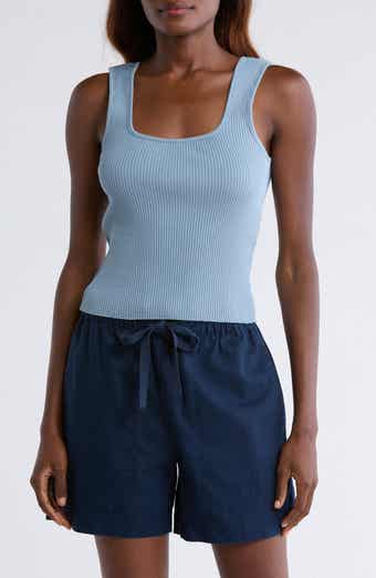Sweetheart Neck Ribbed Crop Tank