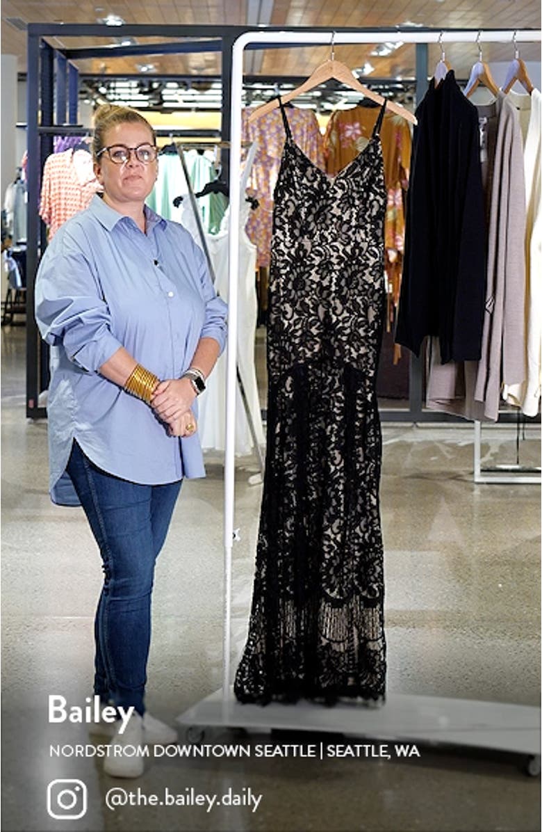 Flynn Lace Gown with Train, sales video thumbnail