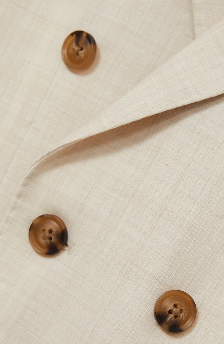 Reiss Kids' Belmont Jr. Double Breasted Sport Coat, Alternate, color, Stone