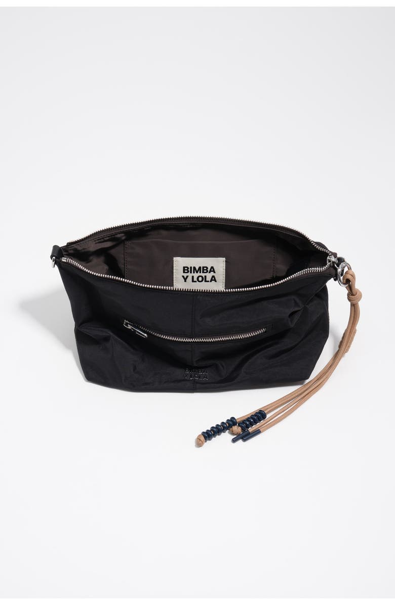 Bimba y Lola Nylon Trapecio Bag, Alternate, color, Graphite