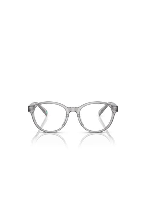 Polo Ralph Lauren 49mm Round Optical Glasses In Metallic