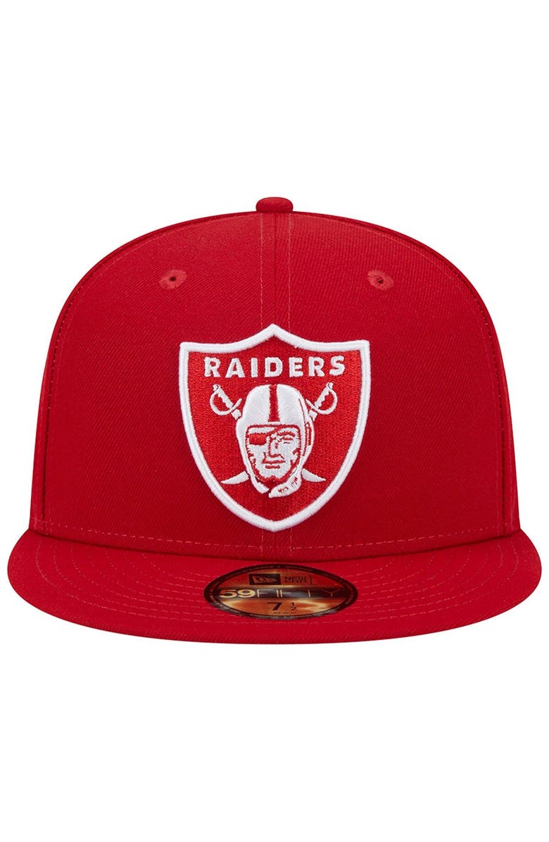 New Era Men's New Era Scarlet Las Vegas Raiders Super Bowl XVIII Main Patch 59FIFTY Fitted Hat, Alternate, color, Scarlet