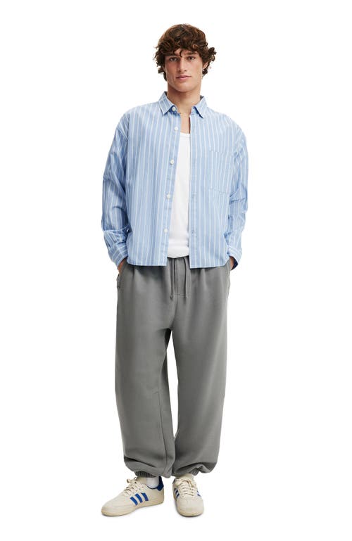 Cotton On Super Baggy Cuffed Track Pant In Gray