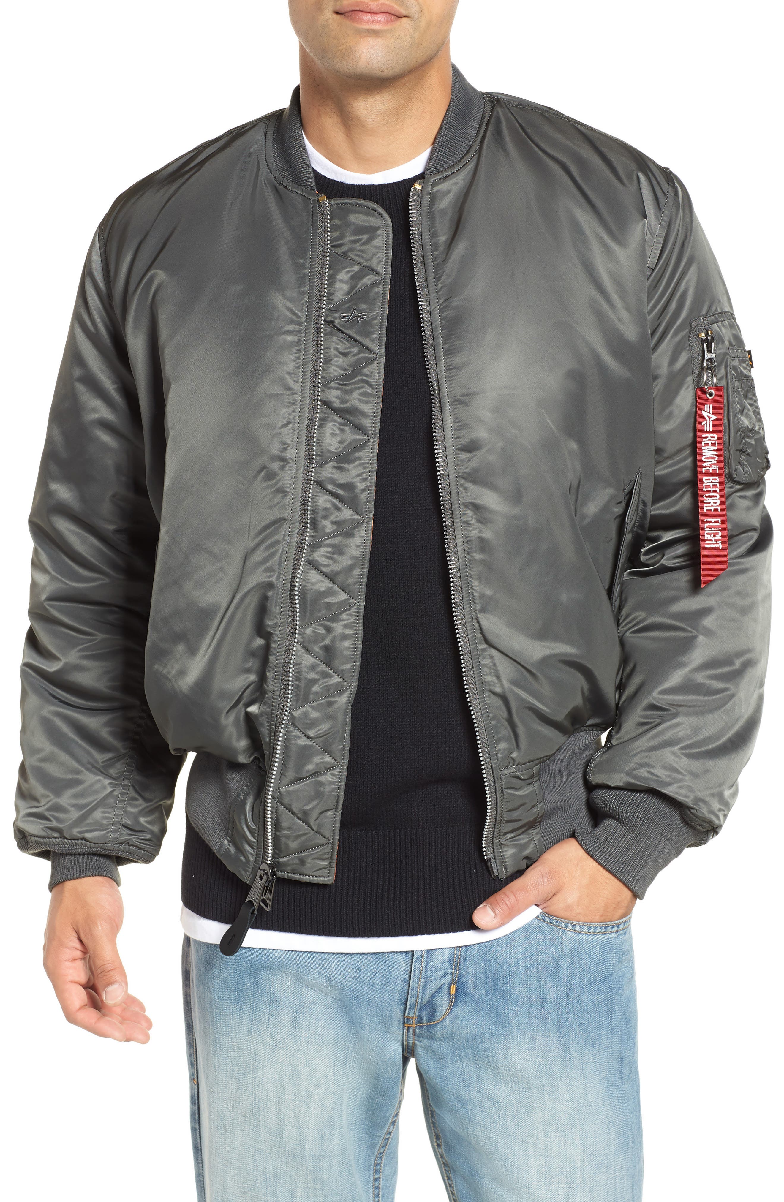 Alpha Industries MA-1 Reversible Bomber Jacket (Men) | Nordstrom