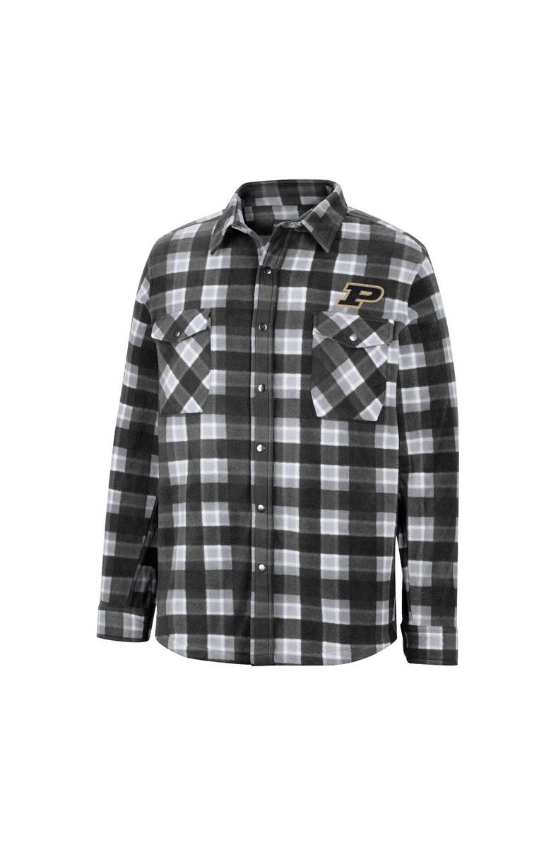 COLOSSEUM Men's Colosseum Black Purdue Boilermakers Ellis Full-Snap Jacket, Alternate, color,