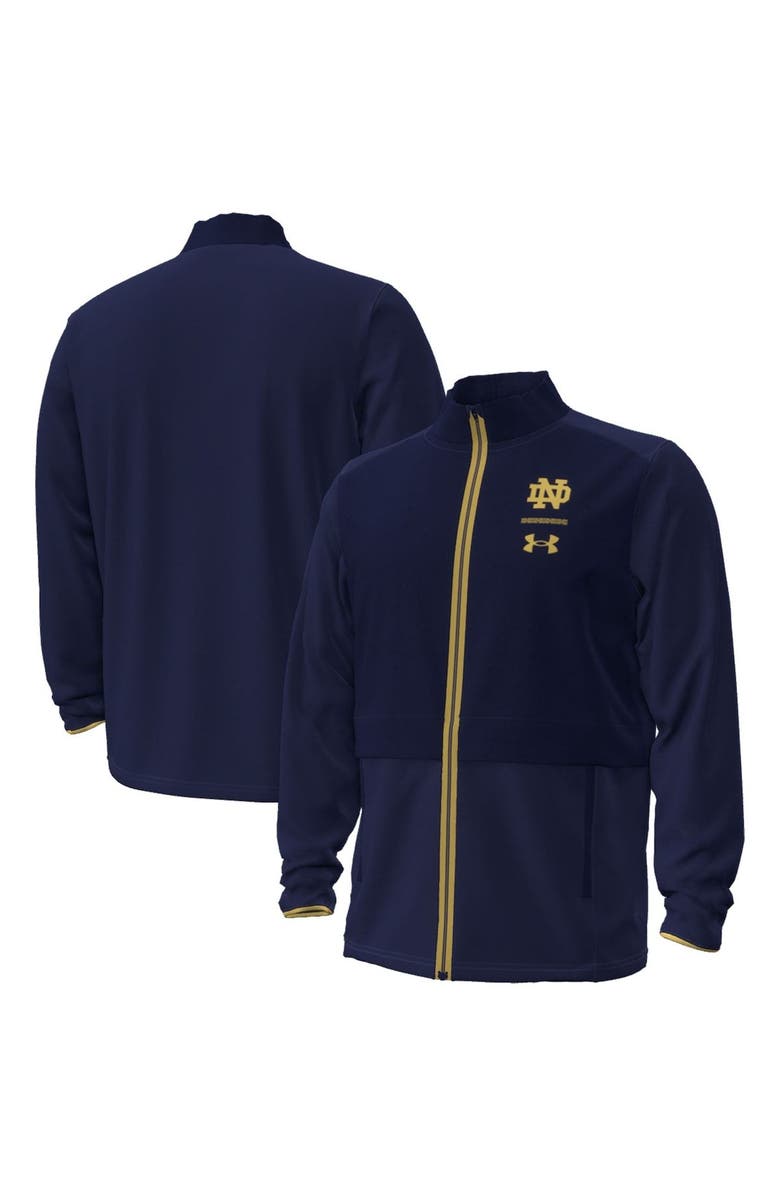 Under Armour Men's Under Armour Navy Notre Dame Fighting Irish 2023 Aer Lingus College Football Classic Full-Zip Jacket, Alternate, color, 