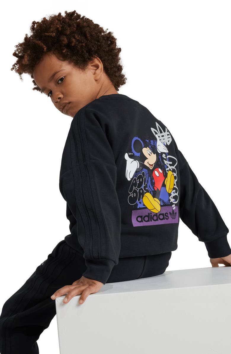 adidas x Disney Kids' Mickey Mouse Sweatshirt & Joggers Set, Alternate, color,
