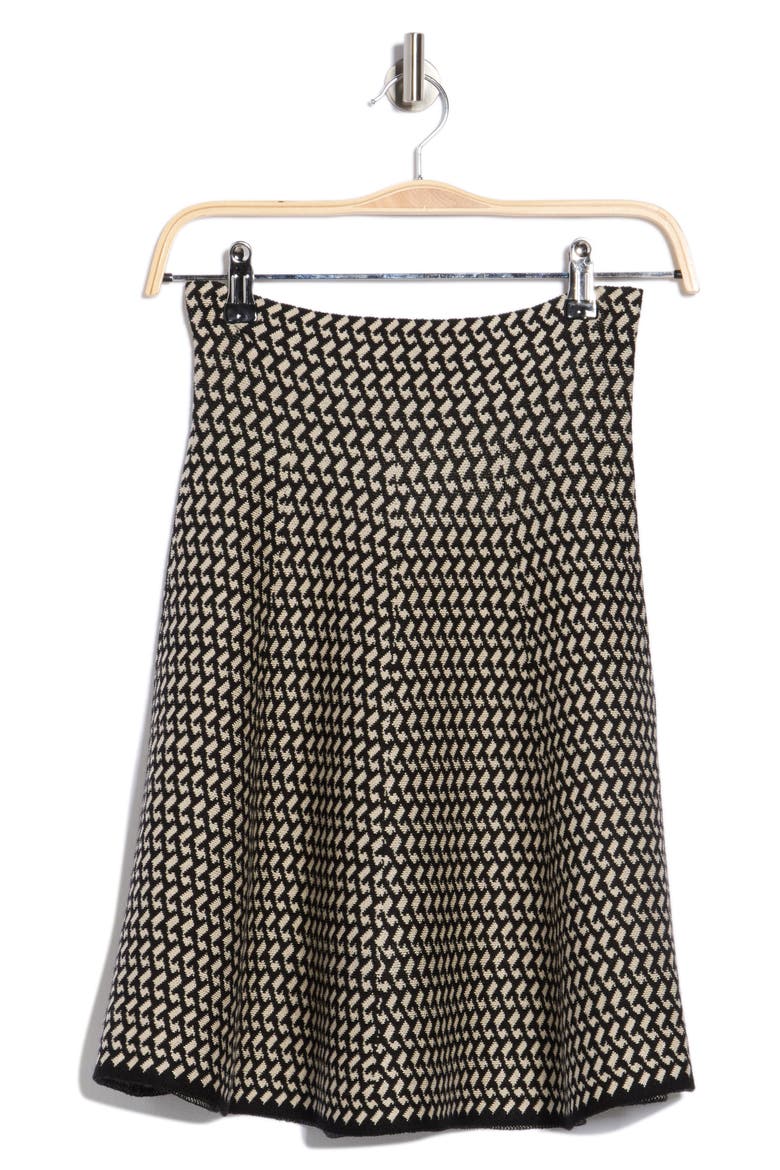 Mini Sweater Skirt, Alternate, color, BLACK/ BONE HOOK