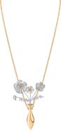 JARDIN Floral Vase Pendant Necklace