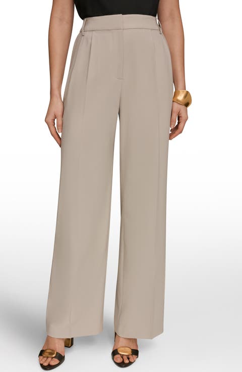 Pleated Wide Leg Pants