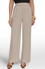 Donna Karan New York Pleated Wide Leg Pants