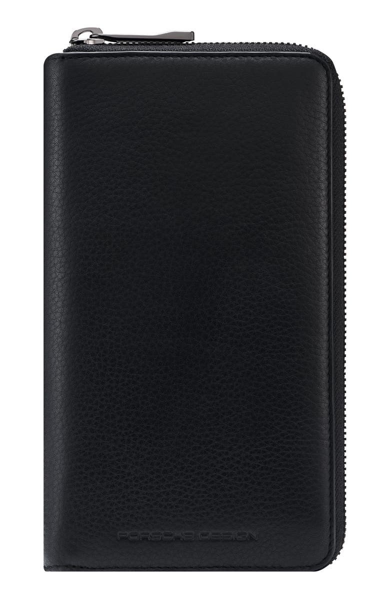 Porsche Design Business RFID 15 Zip Wallet, Main, color, Black
