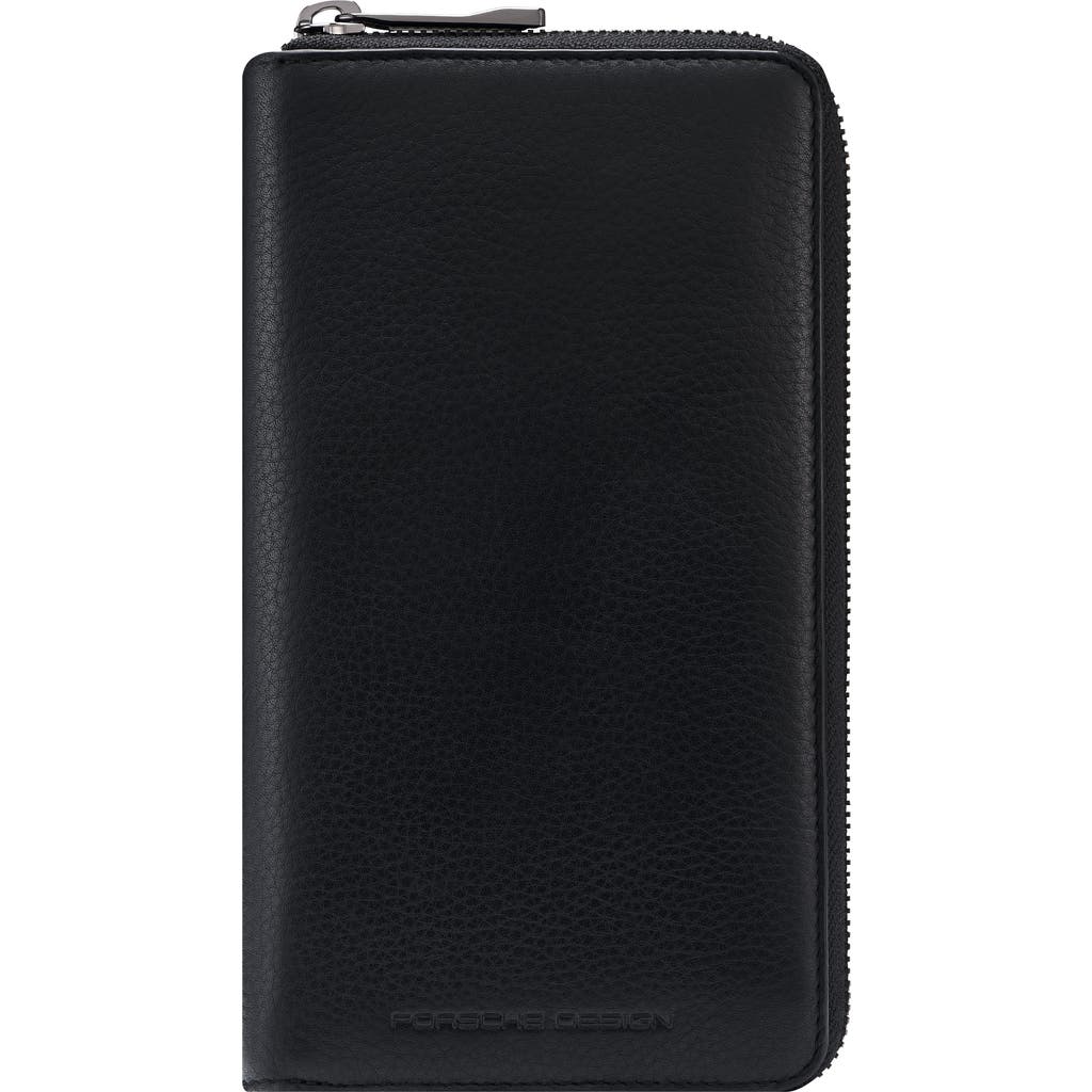 Porsche Design Business Rfid 15 Zip Wallet In Black
