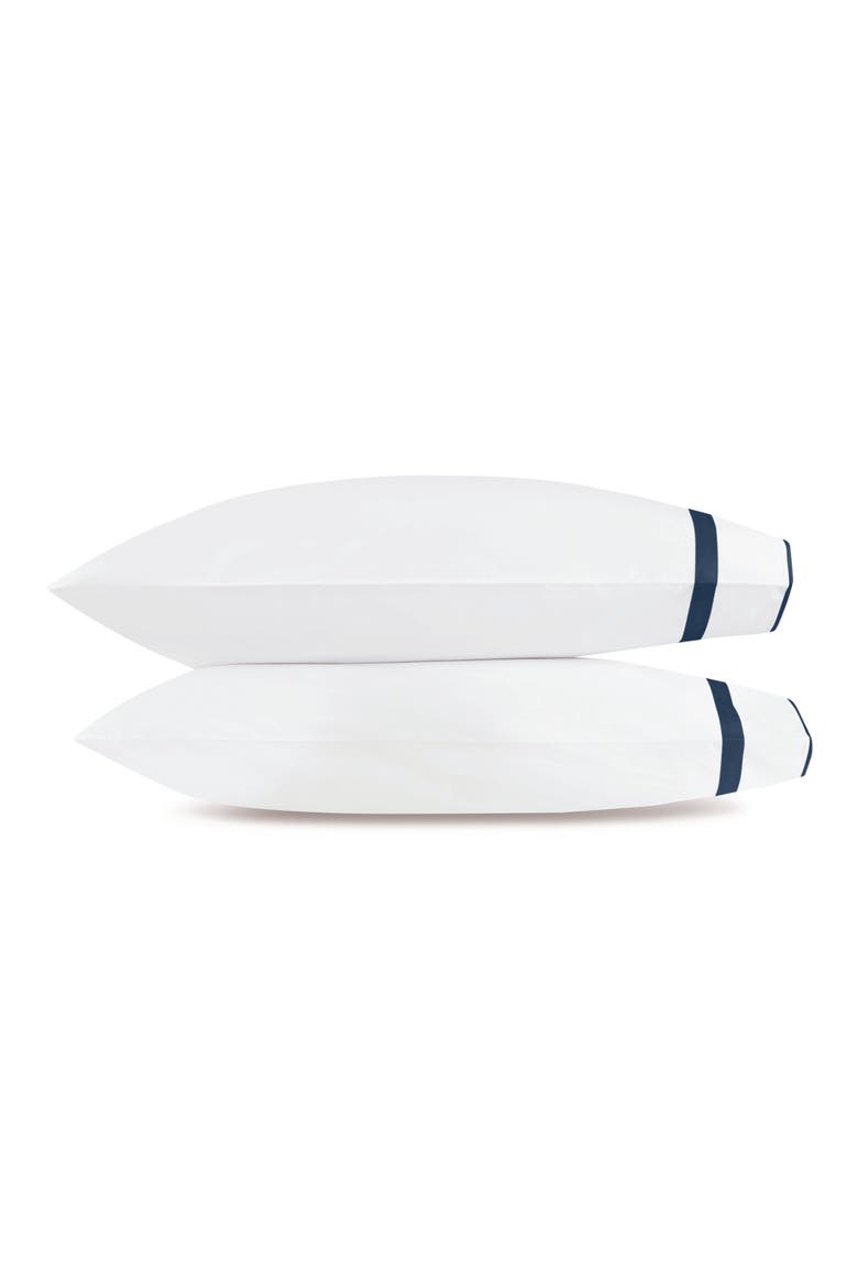 Louise Set of 2 Pillowcases, Main, color, NAVY