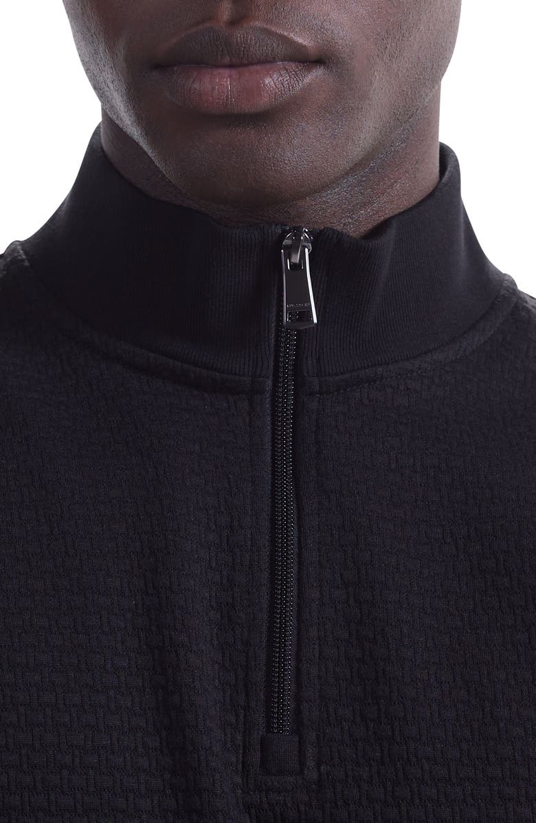 Bugatchi Quarter Zip Top, Alternate, color, Black