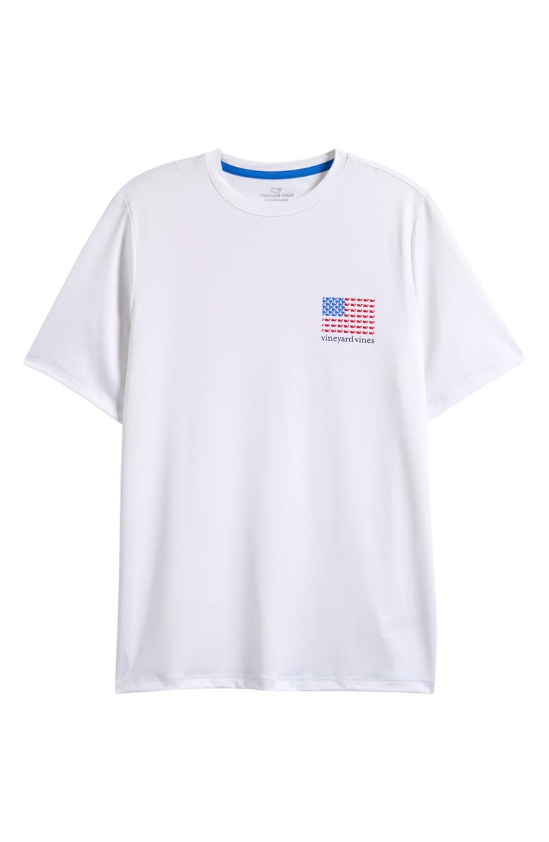 vineyard vines Kids' American Flag Performance Graphic T-Shirt, Main, color, 