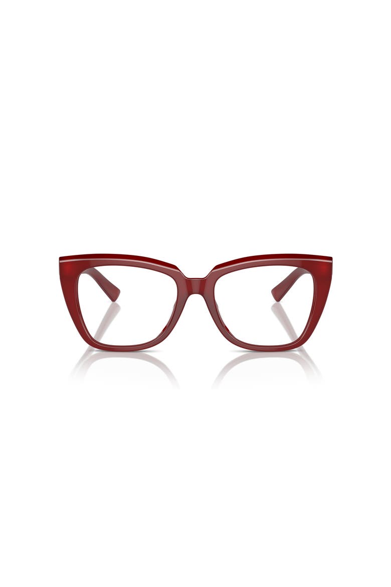 52mm Square optical glasses, Alternate, color, Red