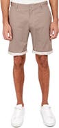 Brooklyn Brigade Slim Fit Downing Texture Print Flat Front Shorts