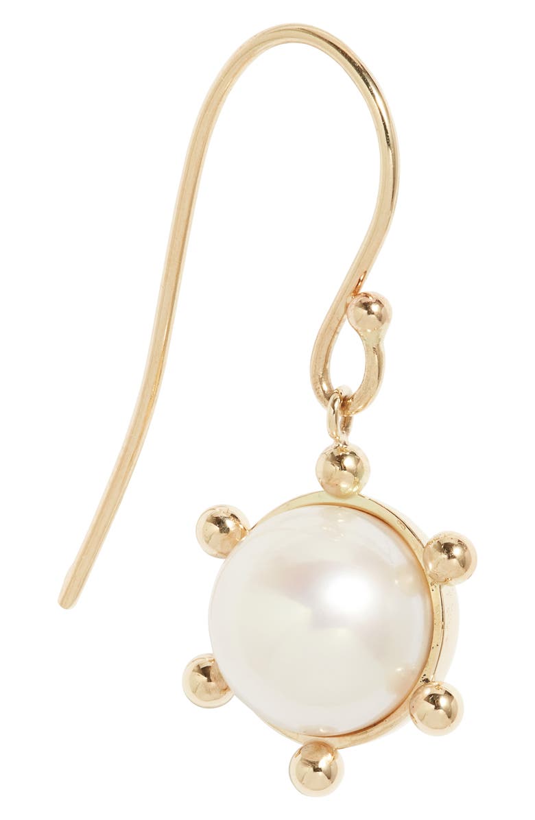 Poppy Finch Bubble Cultured Pearl Drop Earrings, Alternate, color, Gold