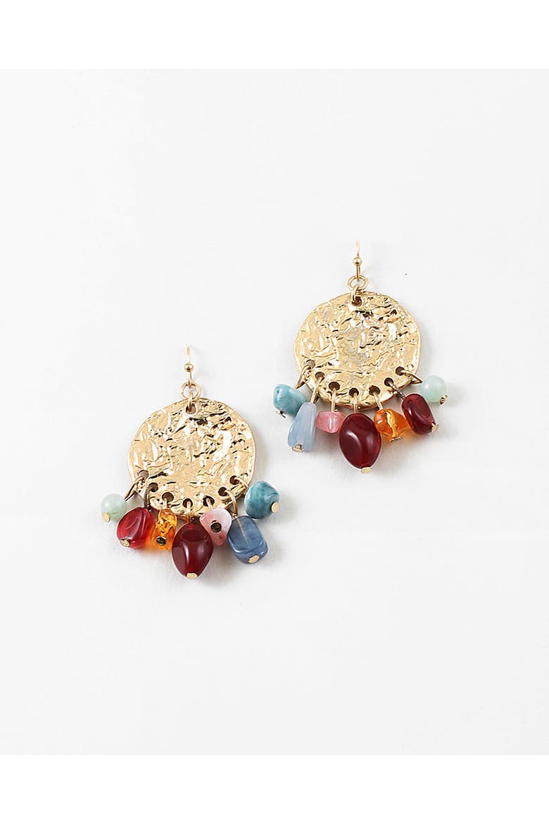 Colorful Cascade Drop Earrings, Main, color, Gold