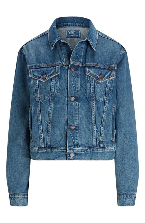 Polo Ralph Lauren Cotton-blend Denim Jacket In Blue
