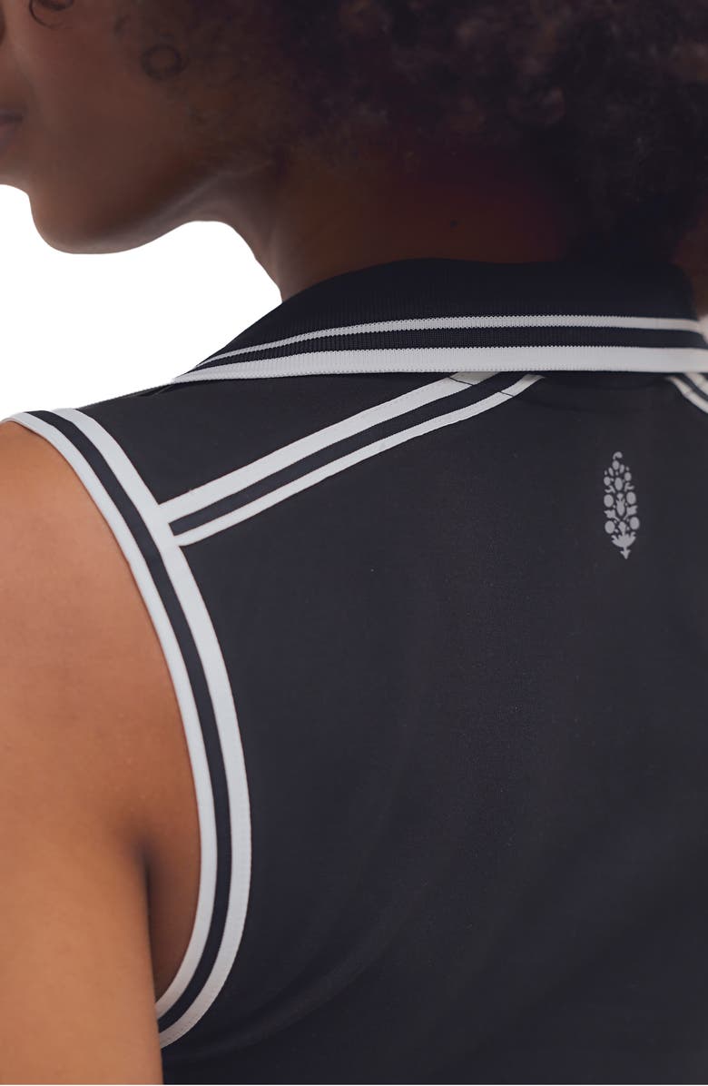 Free People FP Movement Forehand Polo, Alternate, color, Black