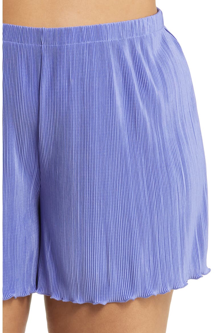 Plissé Short Pajamas, Alternate, color, PURPLE PERI
