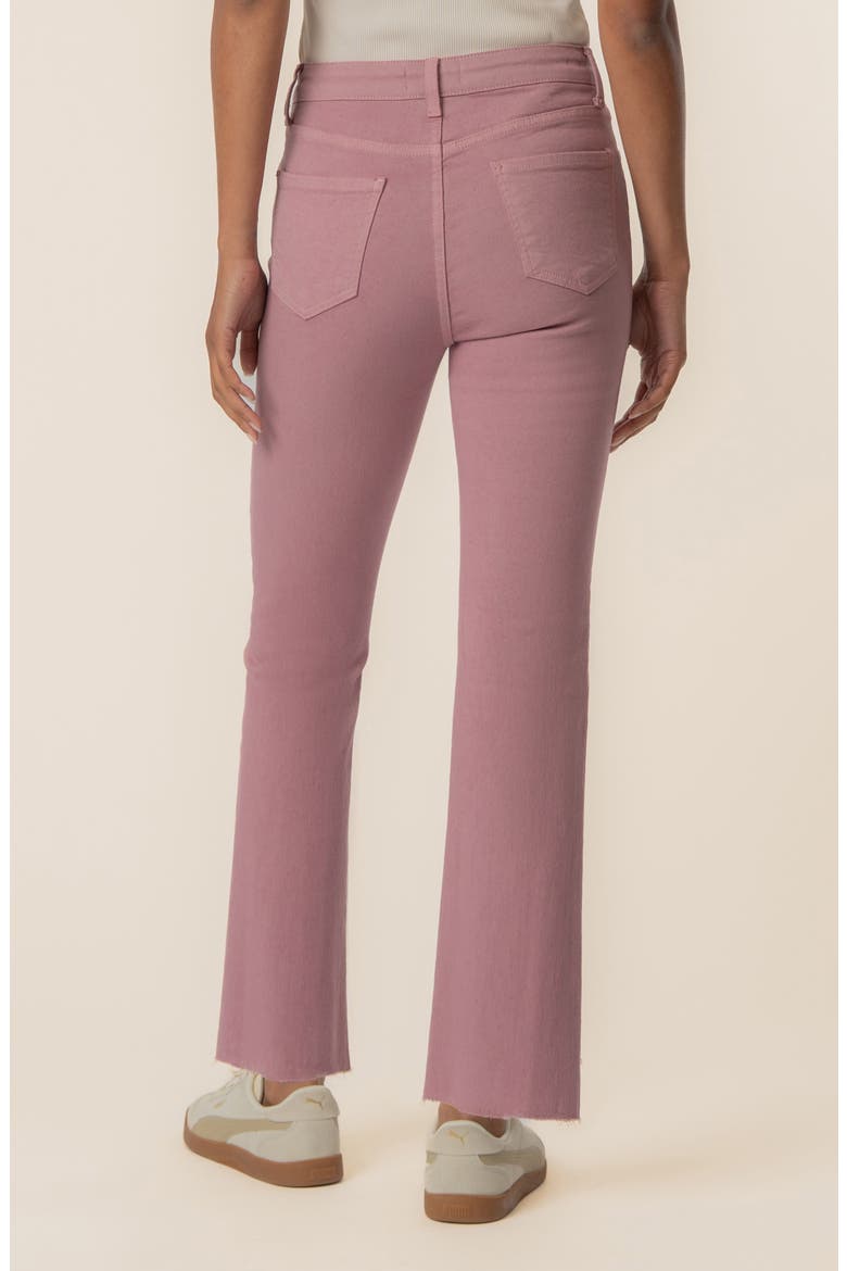 Kelsey Raw Hem Ankle Flare Jeans, Alternate, color, ROSE GARDEN