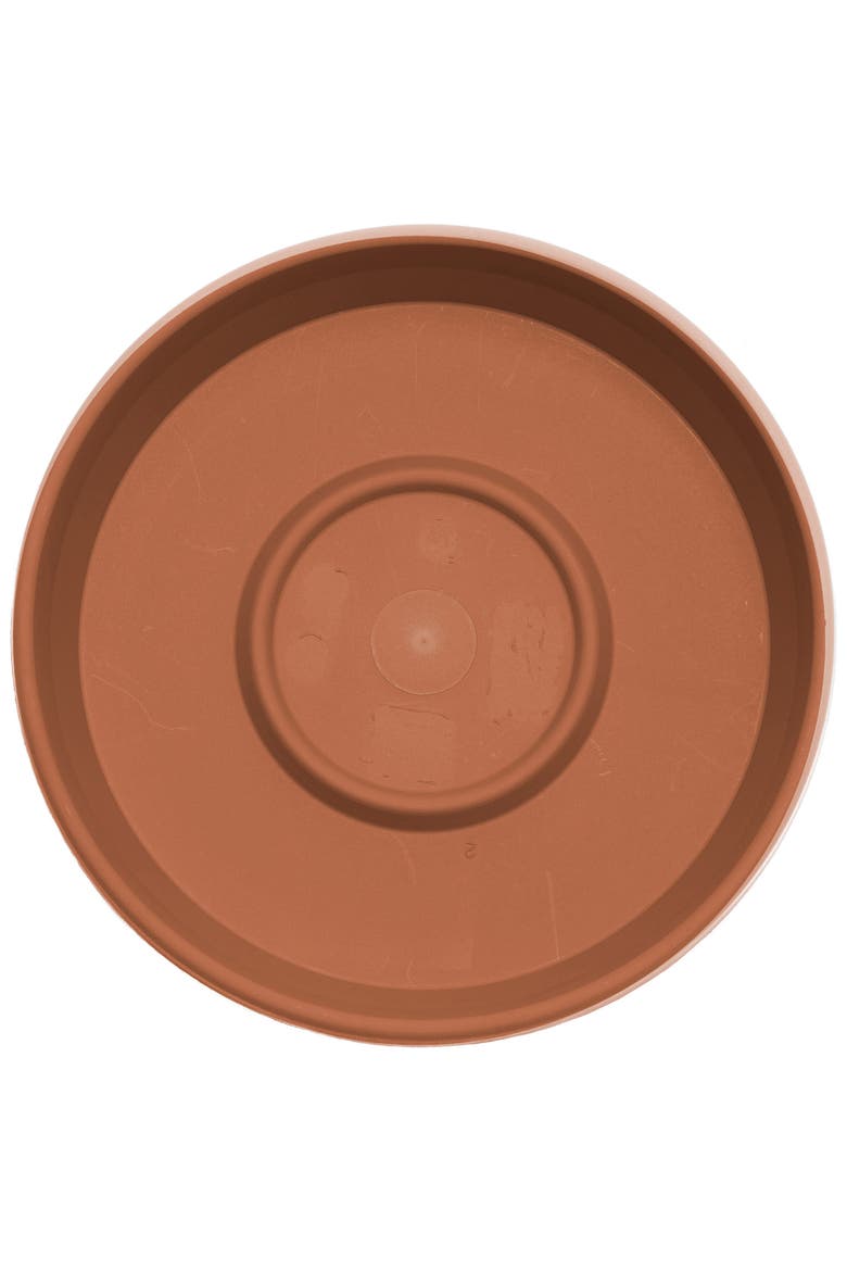 Terra 20 Inch Resin Saucer, Alternate, color, Brown