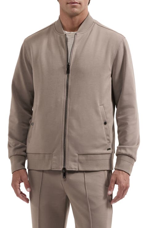Soft Touch Knit Bomber Jacket