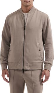 Bugatchi Soft Touch Knit Bomber Jacket
