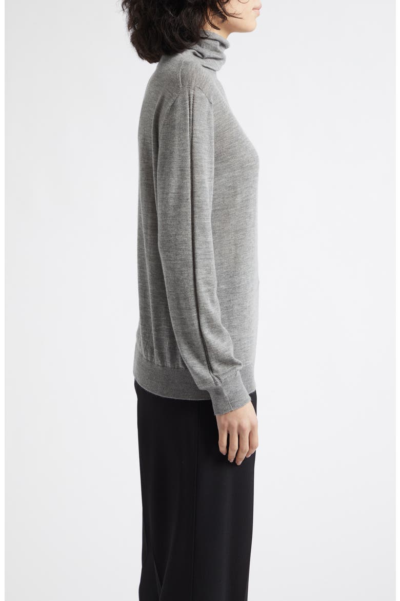 Beatrice Superfine Cashmere Turtleneck Sweater, Alternate, color, CULLEN GREY
