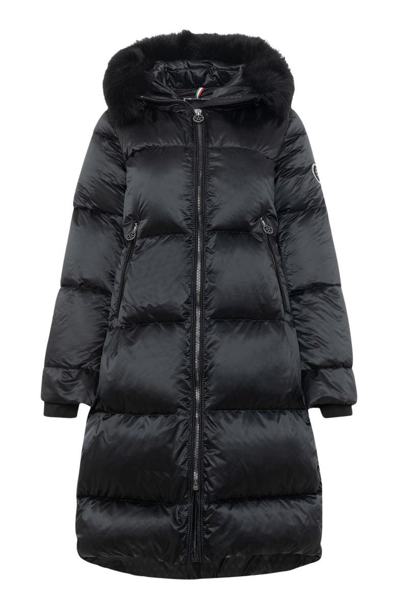 GORSKI Apres-Ski Long Coat With Detachable Trim, Alternate, color, 