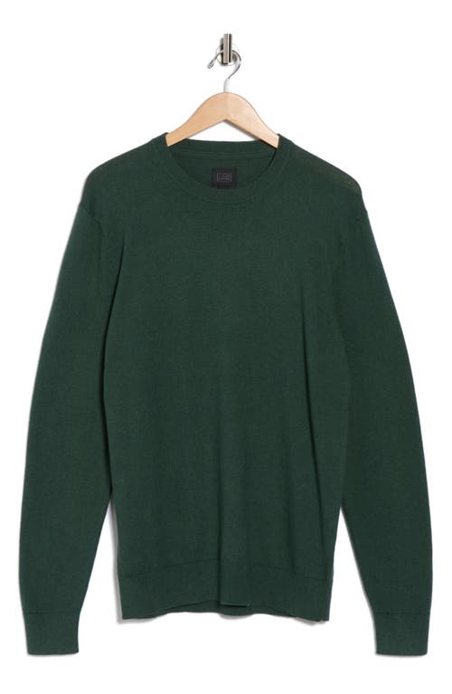14th & Union Organic Cotton & Cashmere Blend Crewneck Sweater In Green