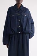 Dries Van Noten Vesto Bubble Hem Denim Jacket