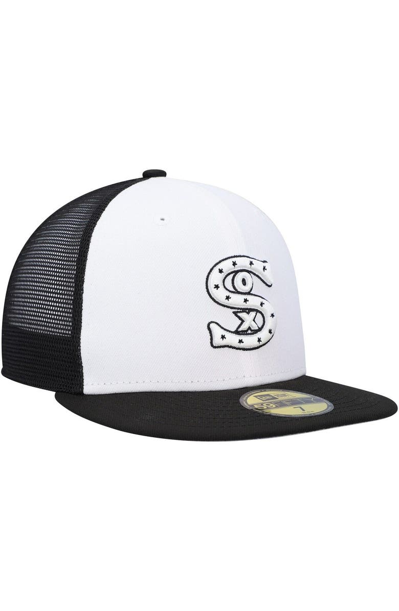 New Era Men's New Era White/Black Chicago White Sox 2023 On-Field Batting Practice 59FIFTY Fitted Hat, Alternate, color, White